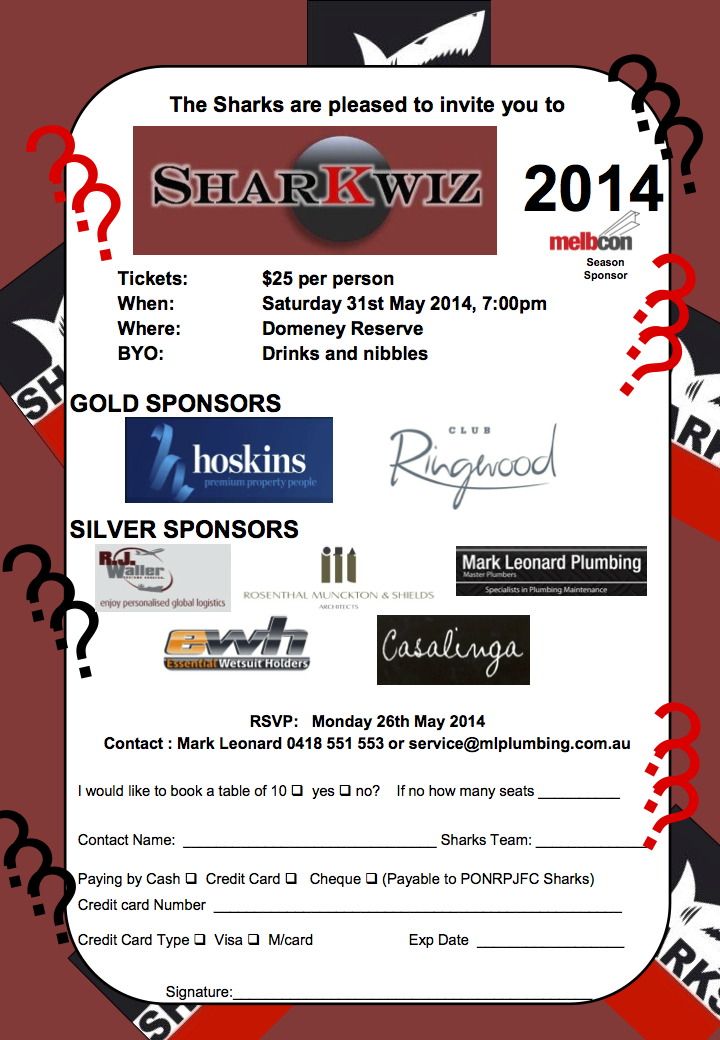 Sharkwiz Invitation 2014